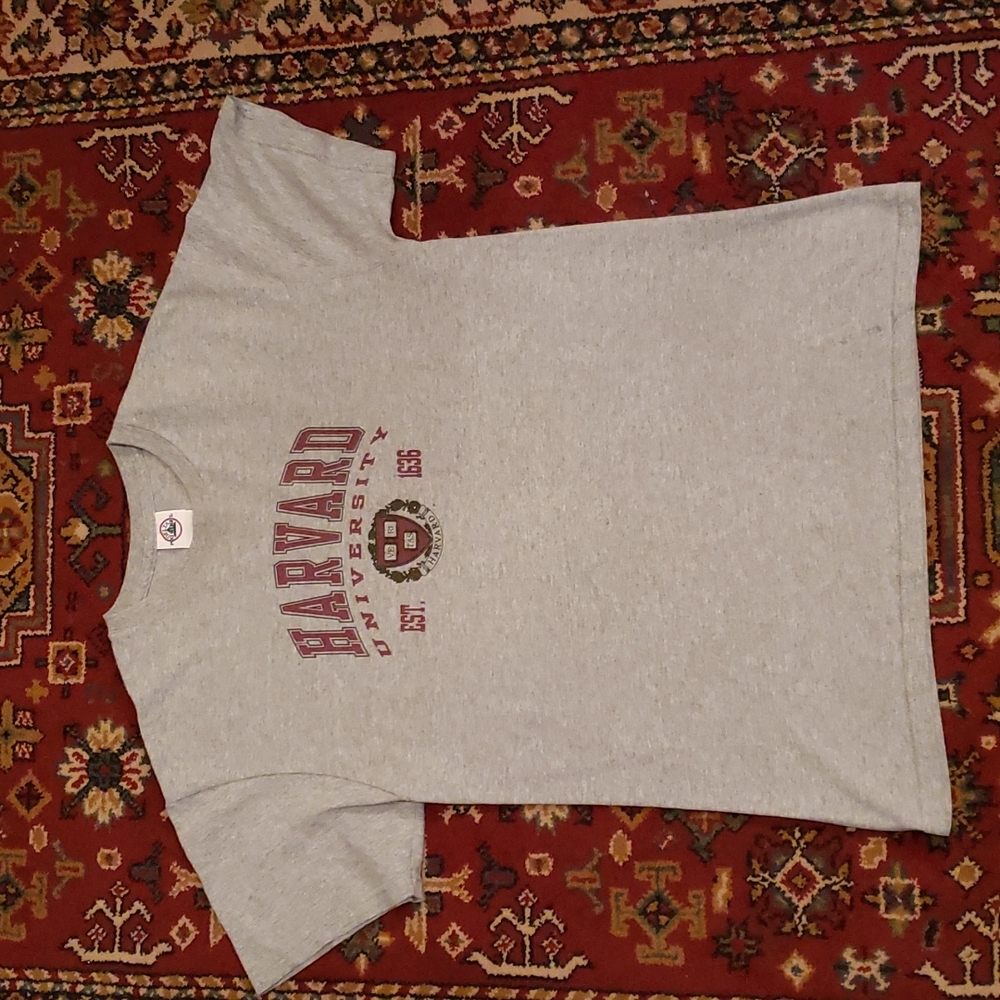 ❤ VINTAGE | Harvard University Tee on Delta Pro Weight Tag - Gold Sparkle Detail